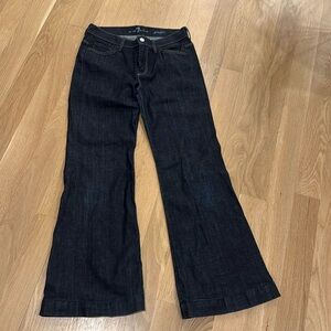Arely worn dark blue seven jeans